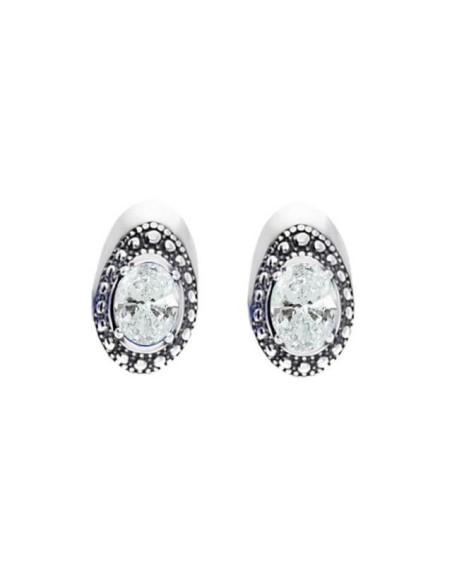 Silver earrings zirconia K3 1990