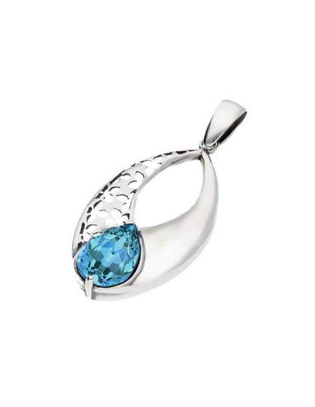 Srebrny wisiorek Swarovski W 1949 Aquamarine