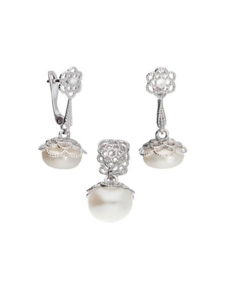 Silver pendant with pearl W 1842