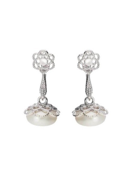 Silver earrings with pearl K 1842 Silver earrings with pearl K 1842