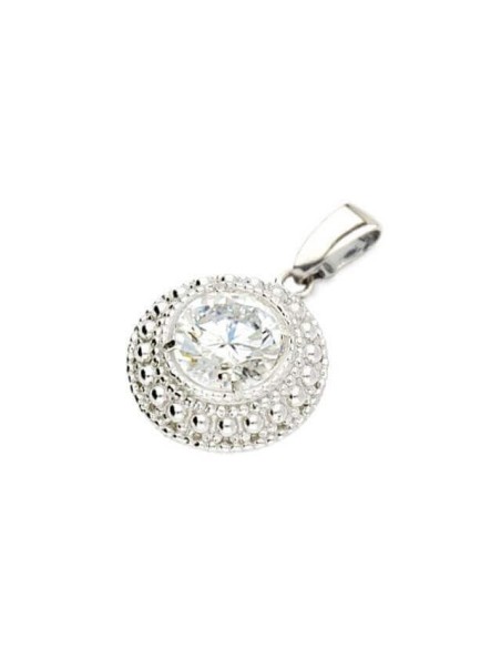 Silver pendant cubic zirconia W 1889 rhodium plated