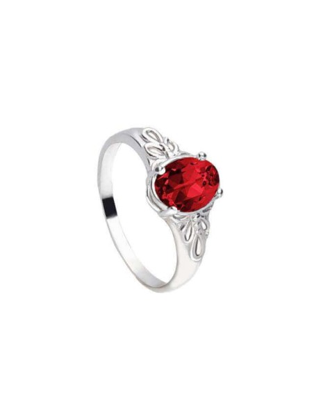 Silver rhodium plated ring with Swarovski crystal PK 2029 Siam
