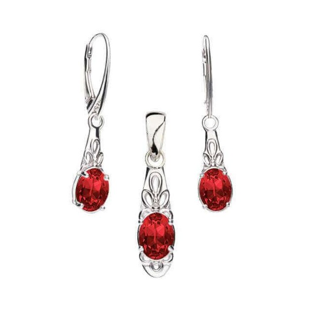 Silver rhodium plated ring with crystal PK 2029