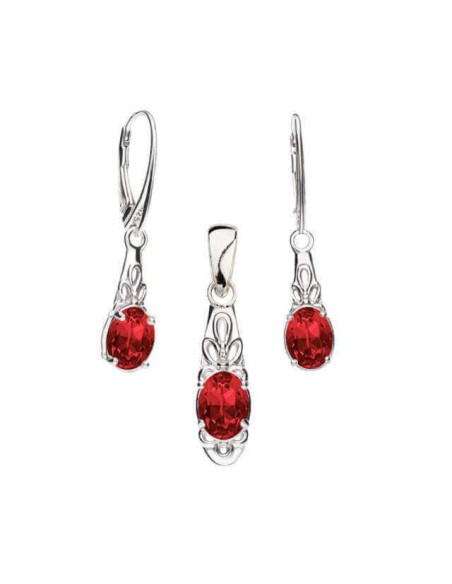 Silver rhodium plated ring with crystal PK 2029