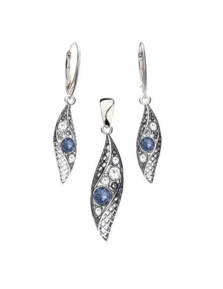 Swarovski K 1966 Swarovski K 1966 Silver Oxidized Earrings