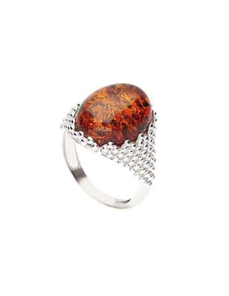 Silver ring PK 2022 amber