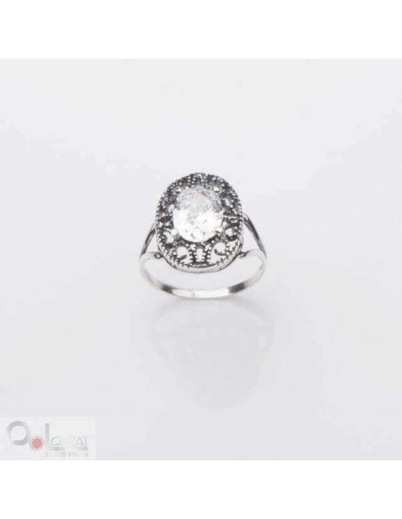Pierścionek srebrny z cyrkonią PK 985