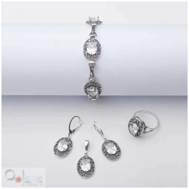 Silver ring with zirconia PK 985