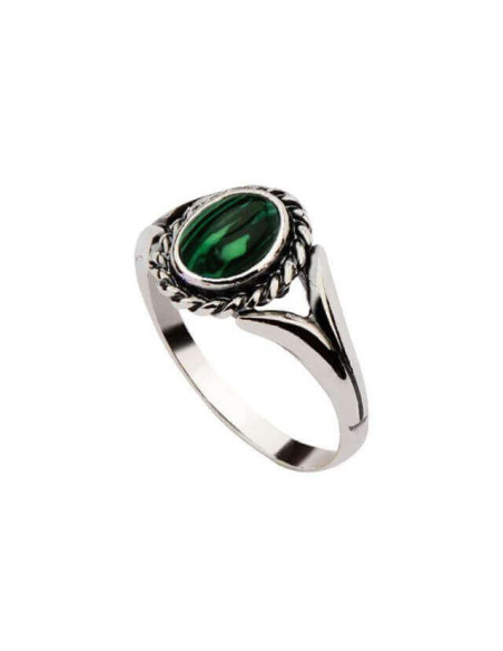 Silver ring with Malachite PK 570 Malachite