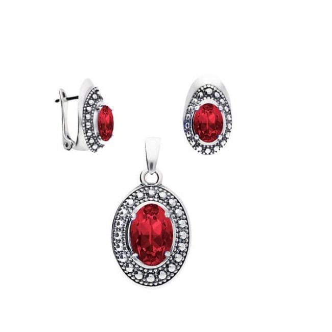 Silver Swarovski pendant W 1990