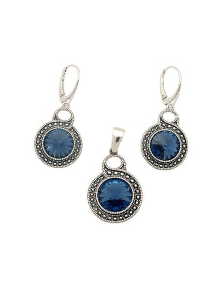 Silver earrings with Swarovski crystal K 1897 Silver earrings with Swarovski crystal K 1897