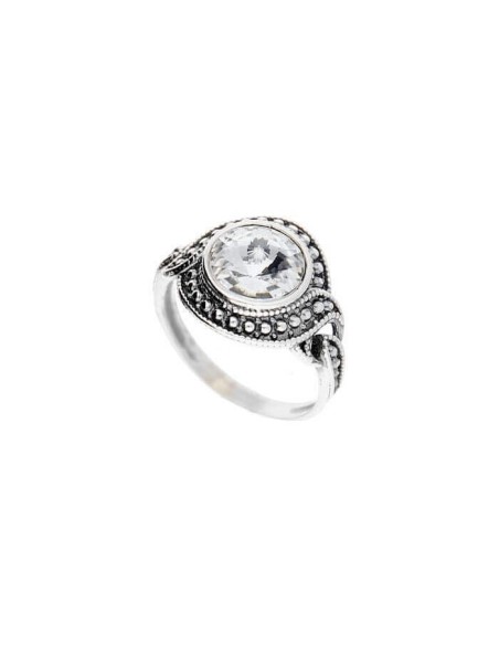 Silver ring with Swarovski crystal PK 1897