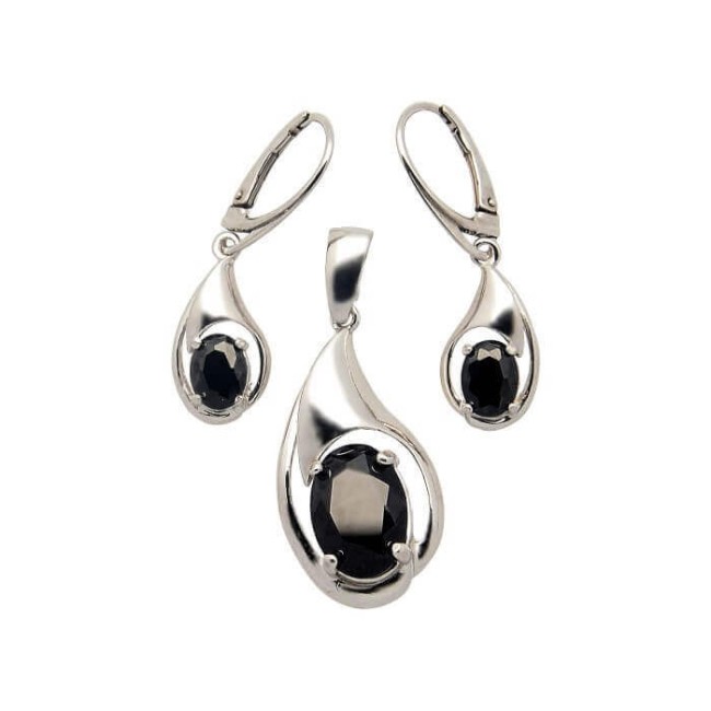 Srebrny wisiorek z cyrkonią W 1924 R|Polcaratdesign.pl Biżuteria