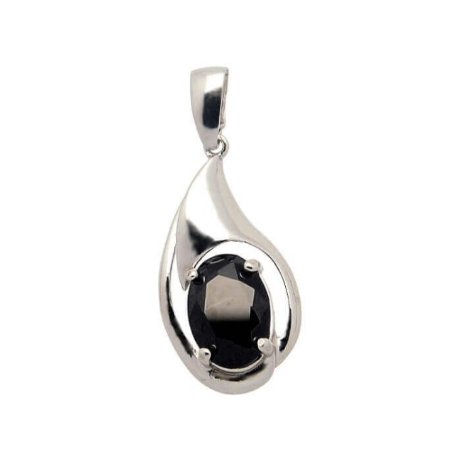 Srebrny wisiorek z cyrkonią W 1924 R|Polcaratdesign.pl Biżuteria