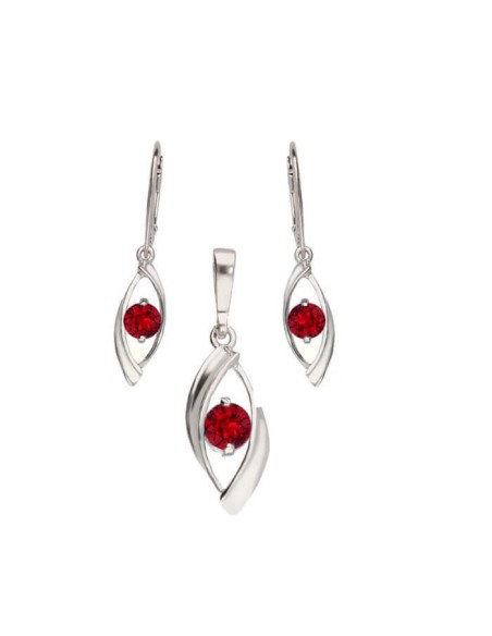Silver earrings with Swarovski crystal K 2011
