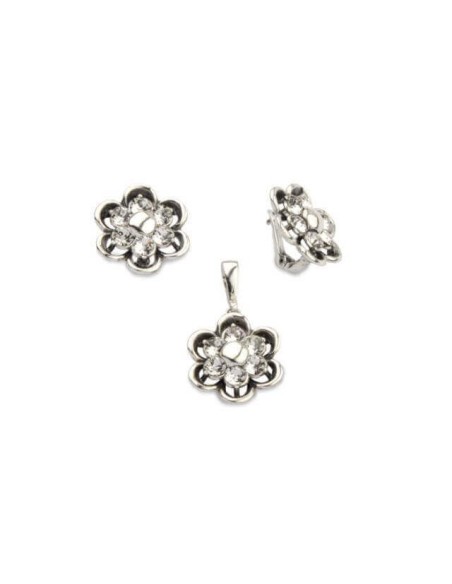 Srebrny oksydowany wisiorek Swarovski W 1796|Polcaratdesign.pl Biżuteria