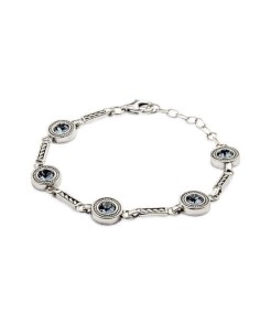 Silver bracelet with Swarovski crystals L 1799