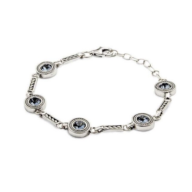 Silver bracelet with Swarovski crystals L 1799