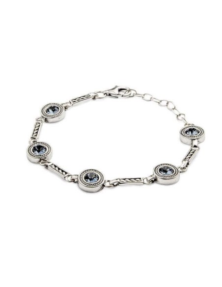 Silver bracelet with Swarovski crystals L 1799