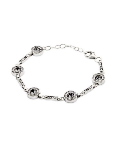 Silver bracelet with Swarovski crystals L 1799