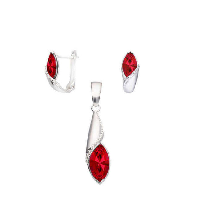 Silver bracelet with crystals L 1902