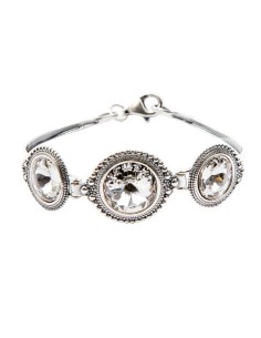 Silver bracelet with Swarovski crystals R 1682