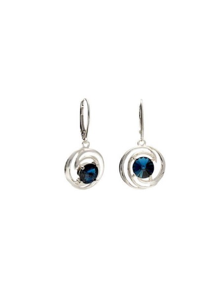 Silver earrings with Swarovski crystal K 1942