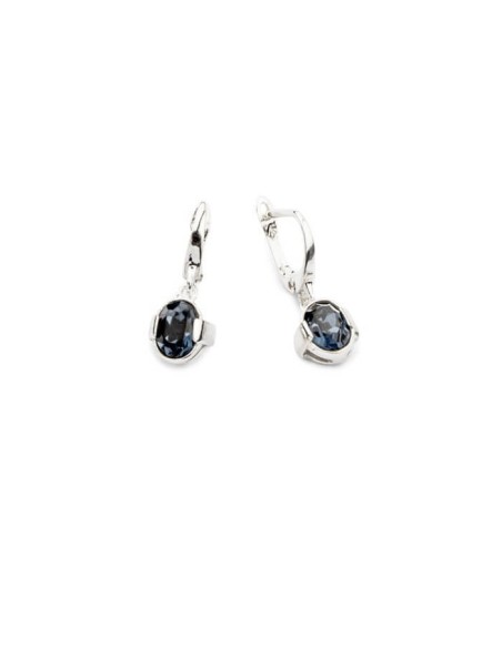 Silver earrings with Swarovski crystals K2 1789