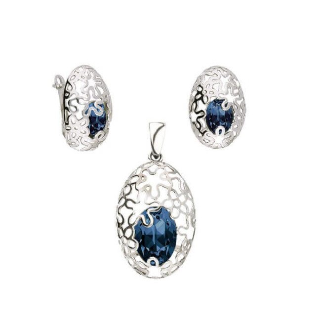 Silver rhodium plated Swarovski pendant W 2020