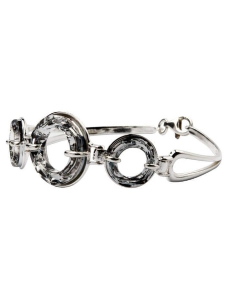 Silver bracelet with Swarovski crystals R 1502
