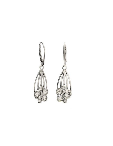 Srebrne kolczyki z kryształami Swarovski K 1963|Polcaratdesign.pl Biżuteria