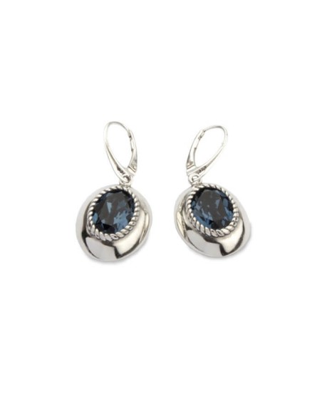 Swarovski K 1813 oxidized silver earrings