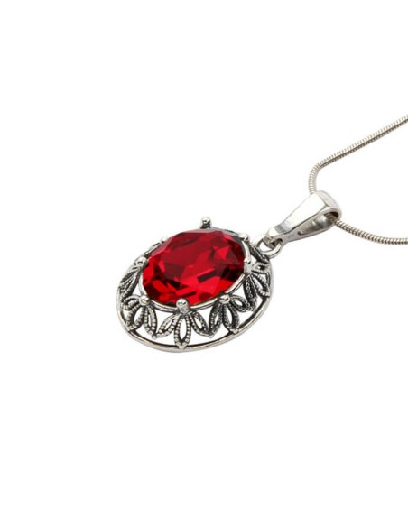 Srebrny oksydowany wisiorek Swarovski W 1672|Polcaratdesign.pl Biżuteria