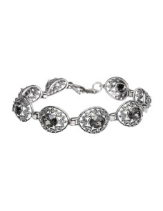 Oxidized silver bracelet Swarovski L 1672 Montana 2