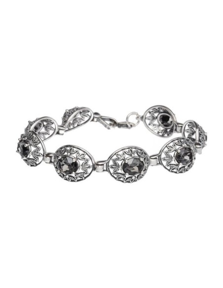 Oxidized silver bracelet L 1672