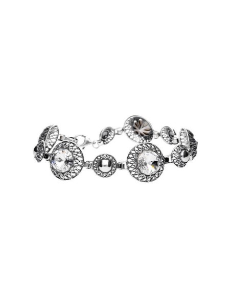 Silver bracelet with Swarovski crystals L 1914
