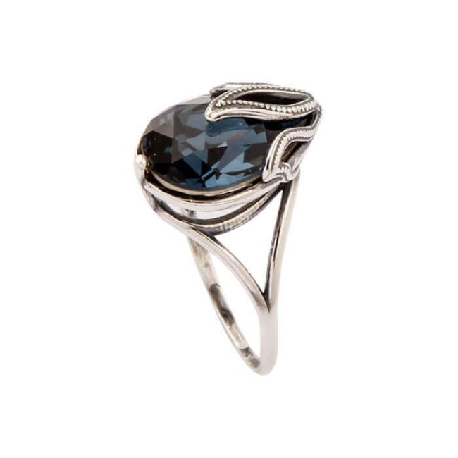 Silver ring with crystal PK 1643