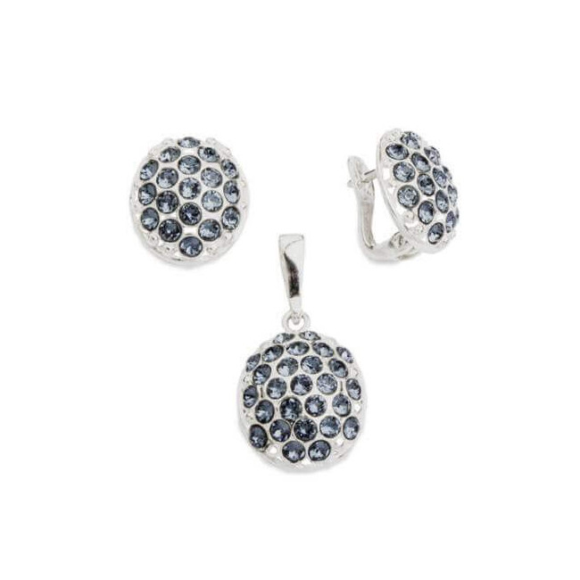 Silver earrings with Swarovski crystals K3 1795