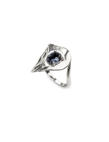 Silver ring with Swarovski crystals PK 1772
