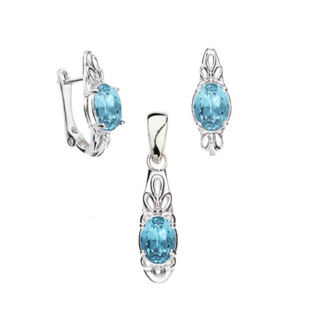 Swarovski K3 Silver Plated Earrings 2029