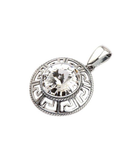 Srebrny oksydowany wisiorek Swarovski W 1693|Polcaratdesign.pl Biżuteria