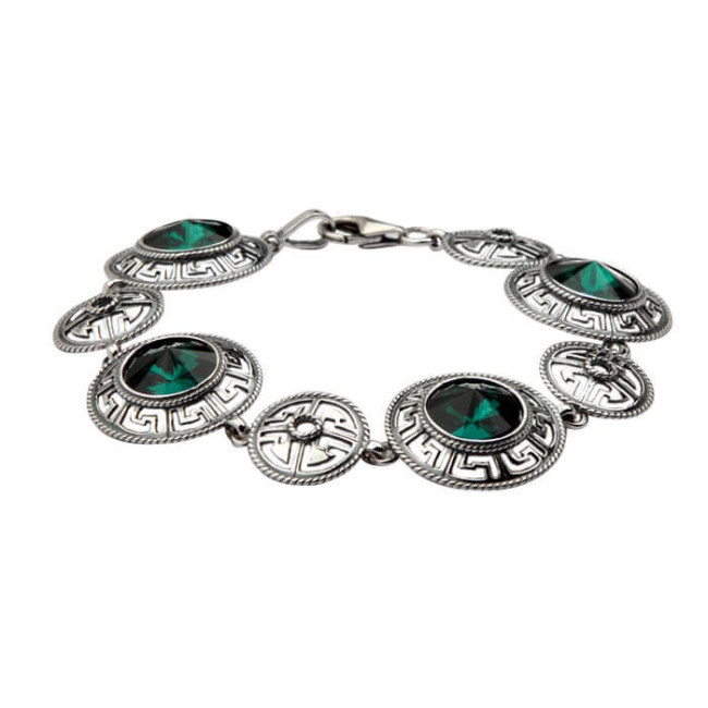 Silver bracelet with Swarovski crystals L 1693