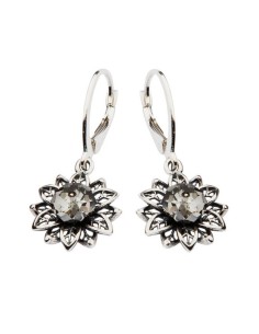 Swarovski K 1611 Silver Crystal Earrings