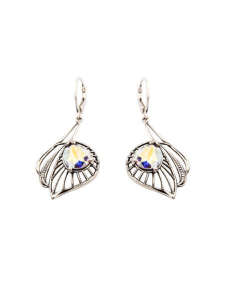 Kolczyki srebrne z kryształami Swarovskiego K 1644|Polcaratdesign.pl Biżuteria