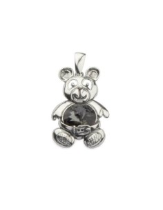 Silver pendant BEAR with Swarovski crystals W 1201 2