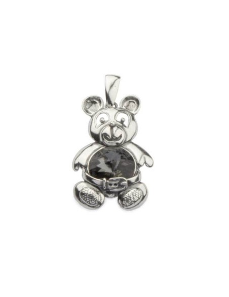 Silver pendant BEAR with Swarovski crystals W 1201