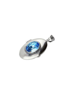 Silver pendant box with Swarovski crystal W 1222