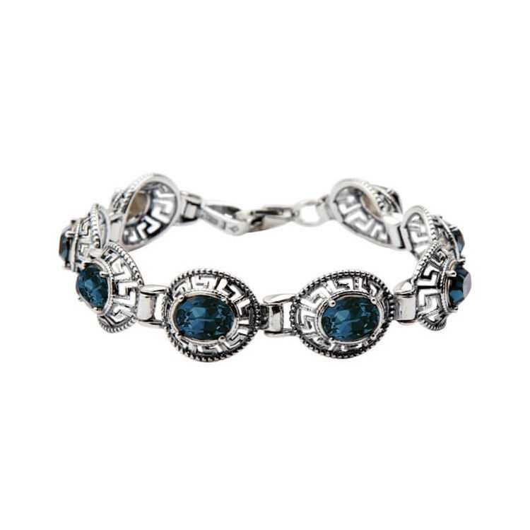 Silver bracelet with Swarovski crystals L 1699