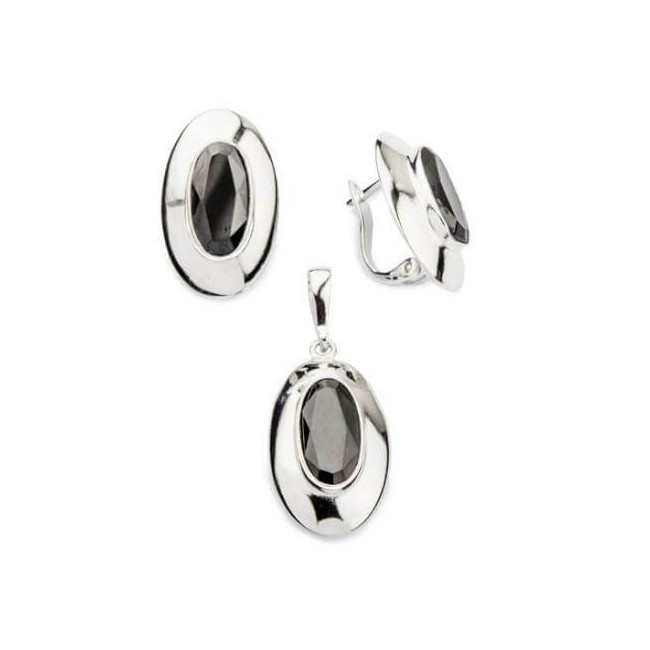 Silver earrings with cubic zirconia K3 1792