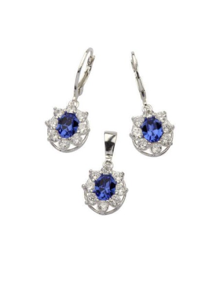 Set of silver zircons KPL 1627